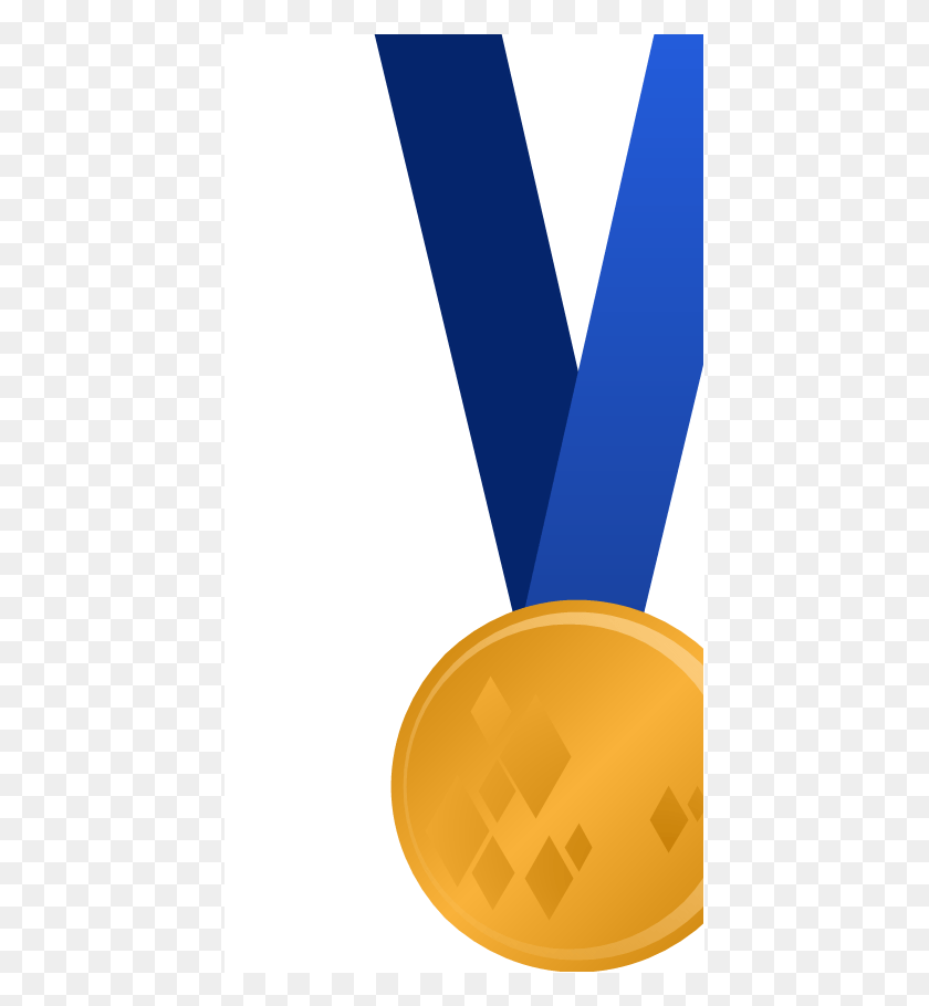 435x850 Золотая Медаль Олимпийское Кольцо Зимняя Олимпийская Золотая Медаль, Золото, Трофей Hd Png Скачать