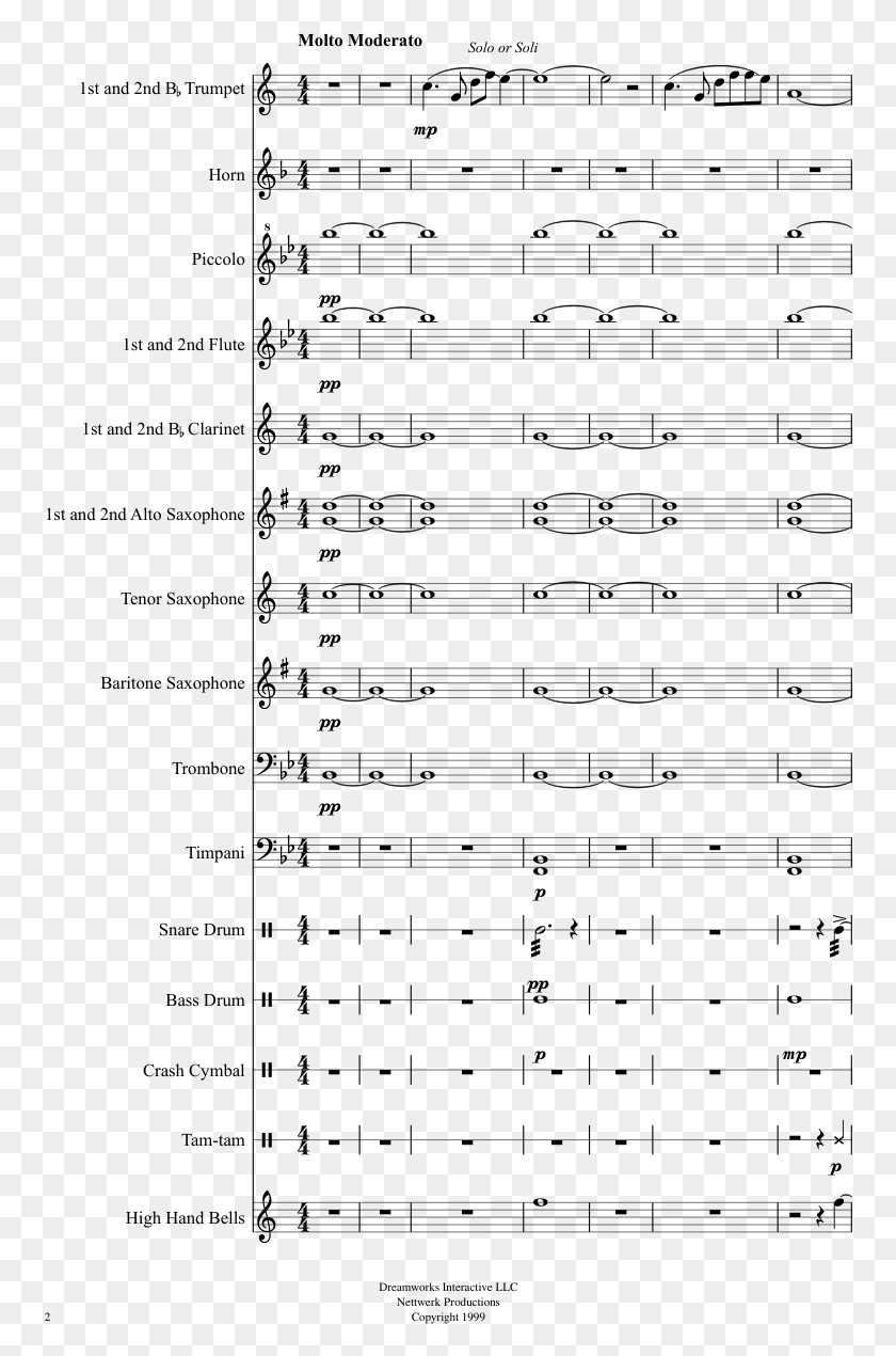 758x1210 Medal Of Honor Main Theme Sheet Music Composed By Michael Medal Of Honor Theme Trumpet, Gray, World Of Warcraft HD PNG Download
