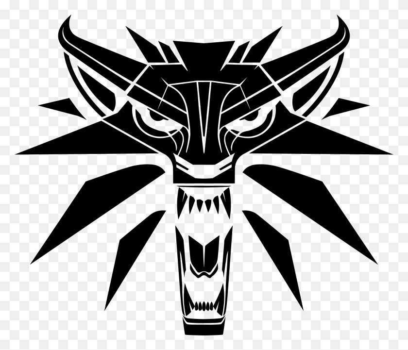 2978x2527 Descargar Png Medallion Vector Witcher 3 Wolf Witcher 3, Grey, World Of Warcraft Hd Png