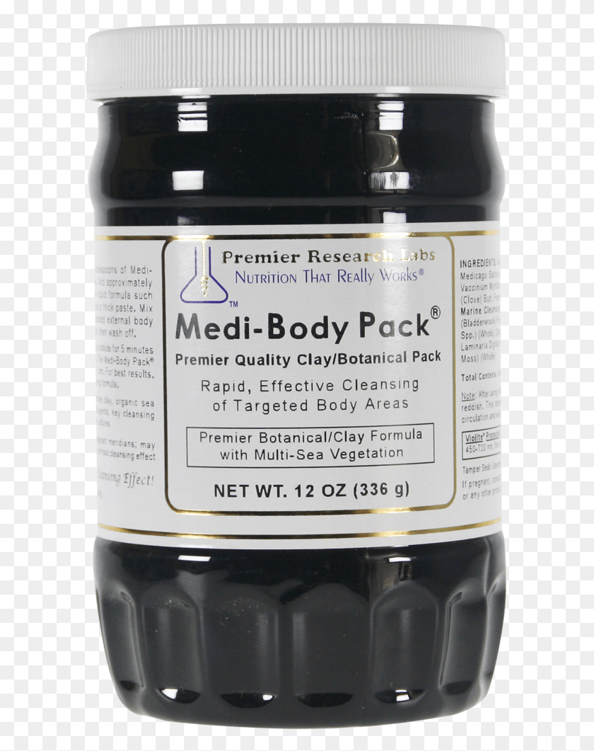 599x1001 Medi Body Pack 12 Oz Powder, Label, Text, Bottle HD PNG Download