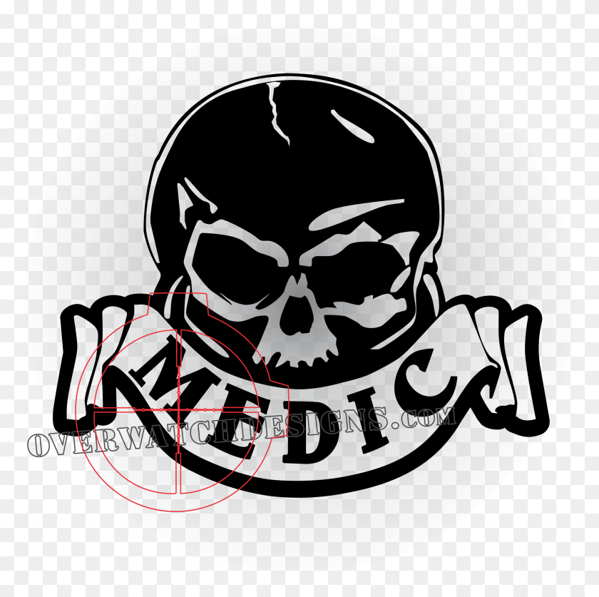 2150x2142 Medic Decal Skull, Symbol, Pirate, Label HD PNG Download