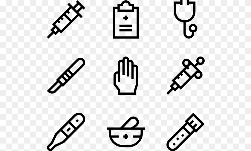Medical Instruments Naples, Gray Clipart PNG