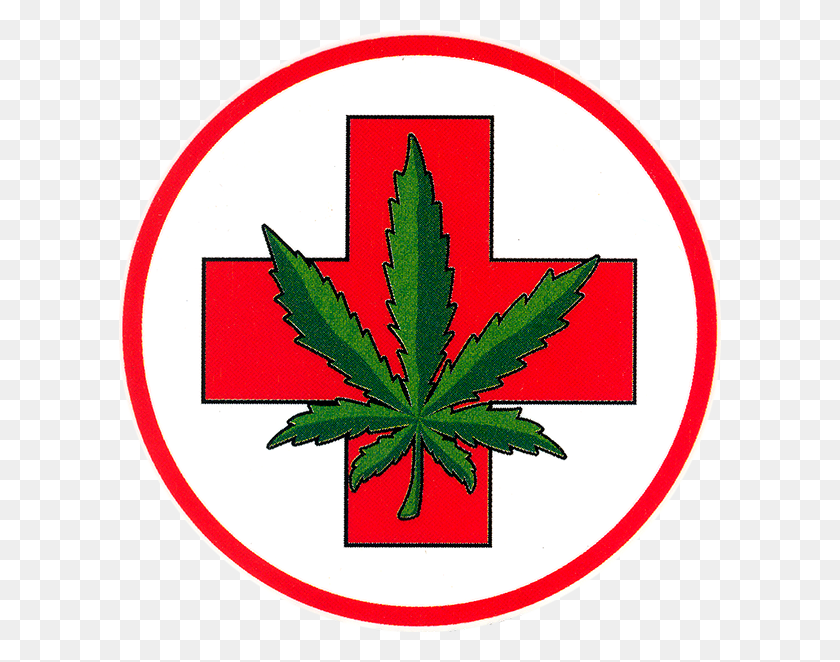 602x602 Descargar Png Marihuana Medicinal Etiqueta De La Ventana Calcomanías De Cannabis Medicinal, Planta, Símbolo, Hoja Hd Png