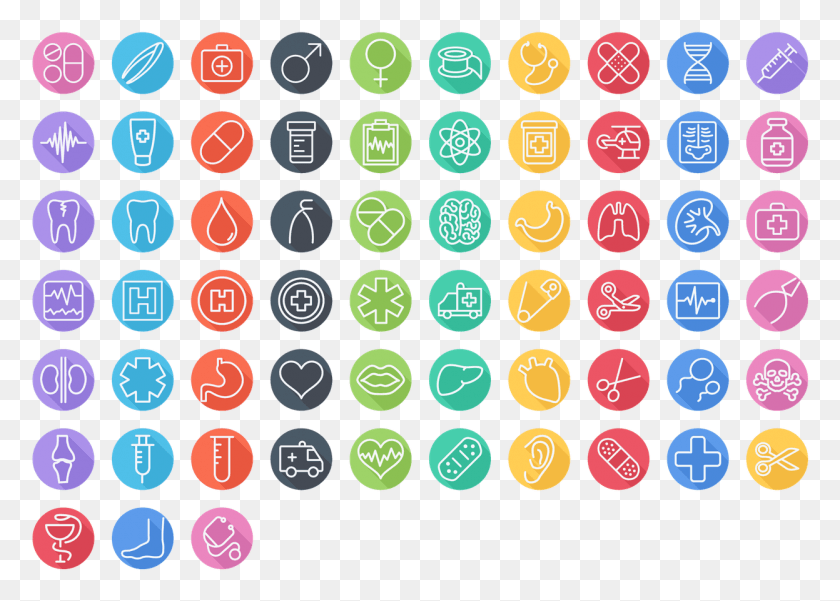 1247x866 Medical Medicine And Anatomy Flat Line Icons Keurig Coffee Brands, Text, Number, Symbol HD PNG Download