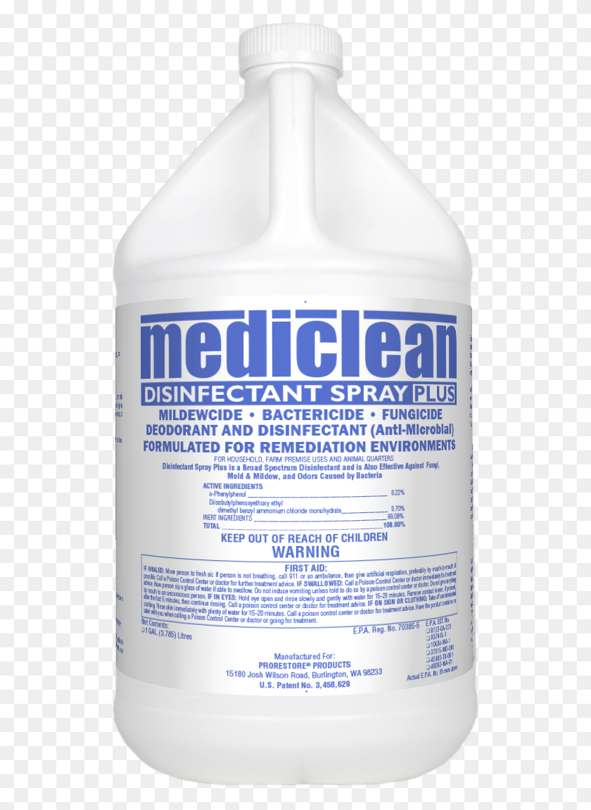 526x1091 Descargar Png Mediclean Desinfectante Spray Plus, Botella, Etiqueta, Texto Hd Png