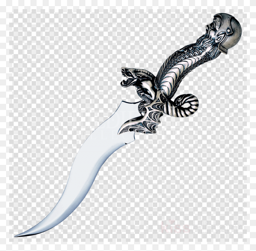 900x880 Medieval Dagger Drawing Clipart Knife Dagger Clip Art, Blade, Weapon, Weaponry HD PNG Download
