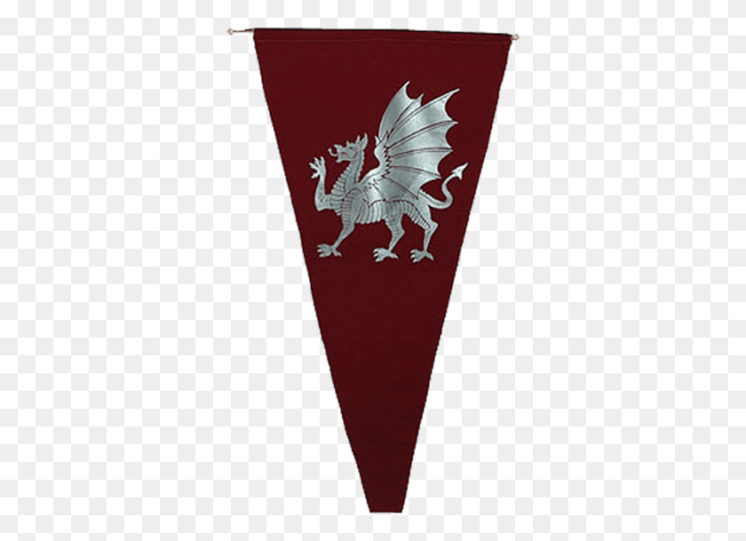334x549 Descargar Png / Bandera De Dragón Medieval, Alfombra, Armadura, Logo Hd Png