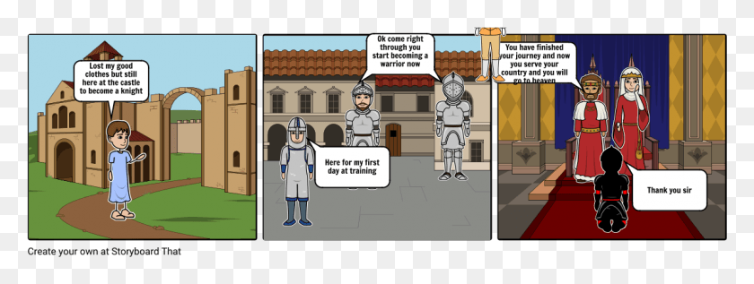 1145x378 Medieval Knights Cartoon, Comics, Book, Person HD PNG Download