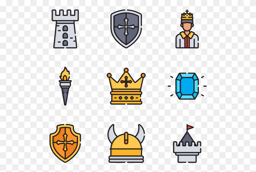 517x505 Medieval Medieval Castle Icon, Armor, Clock Tower, Tower HD PNG Download