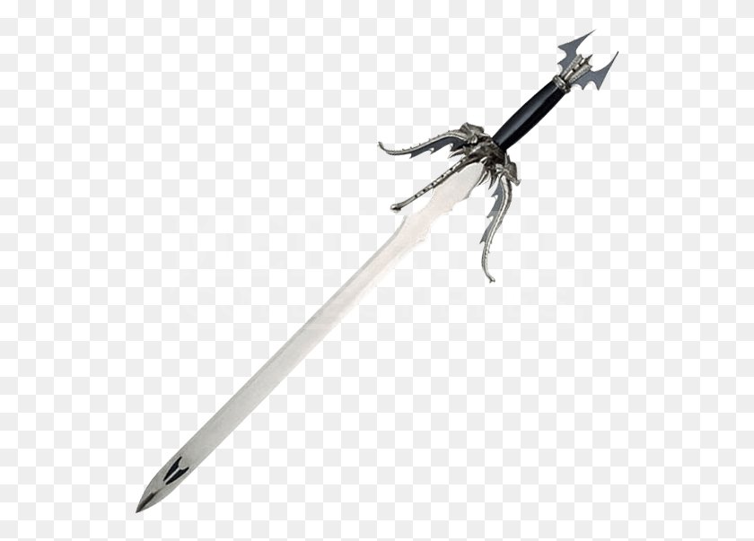 541x543 Medieval Sword Quadruple Headed Dragon Sword, Weapon, Weaponry, Blade HD PNG Download