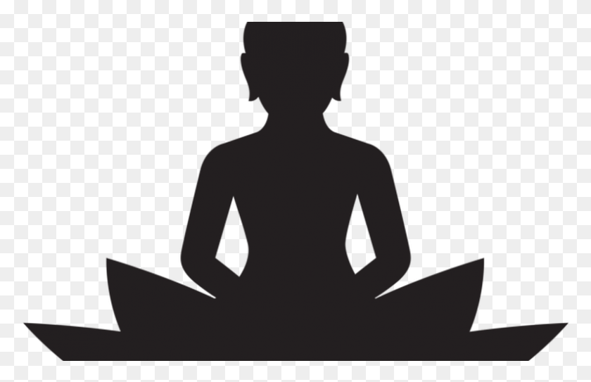 793x492 Meditating Buddha Silhouette Clip Art Silhouette Buddha Meditation Silhouette, Person, Human HD PNG Download