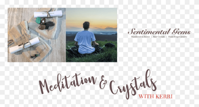 973x490 Meditation And Crystals Calligraphy, Person, Human, Text HD PNG Download