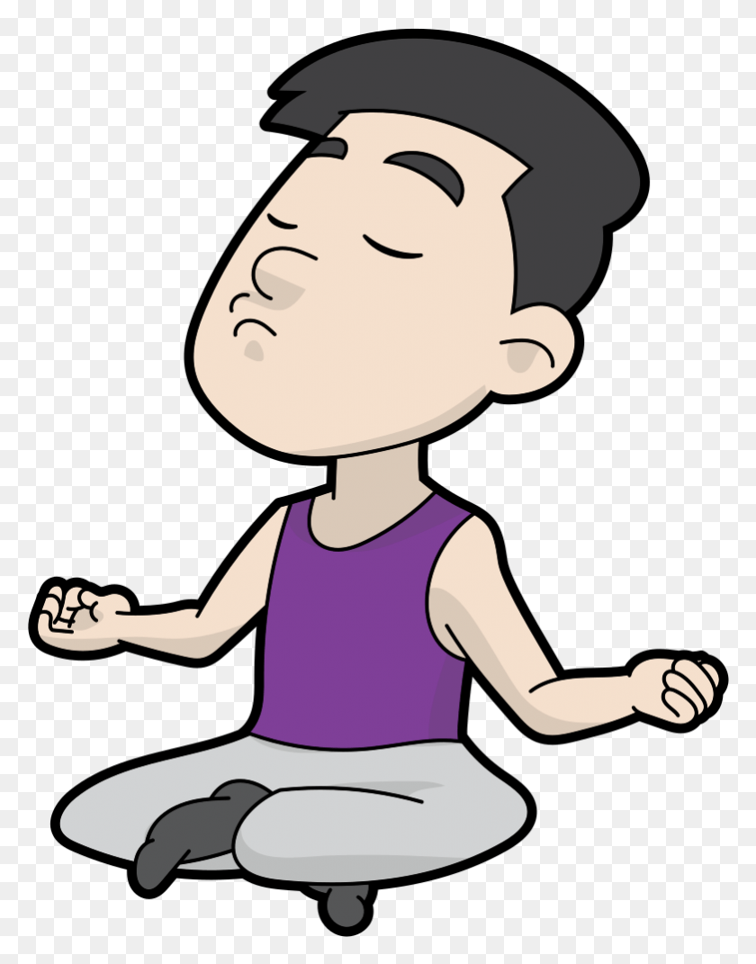781x1013 Meditación De Dibujos Animados Meditación De Dibujos Animados, Persona, Humano, Fitness Hd Png