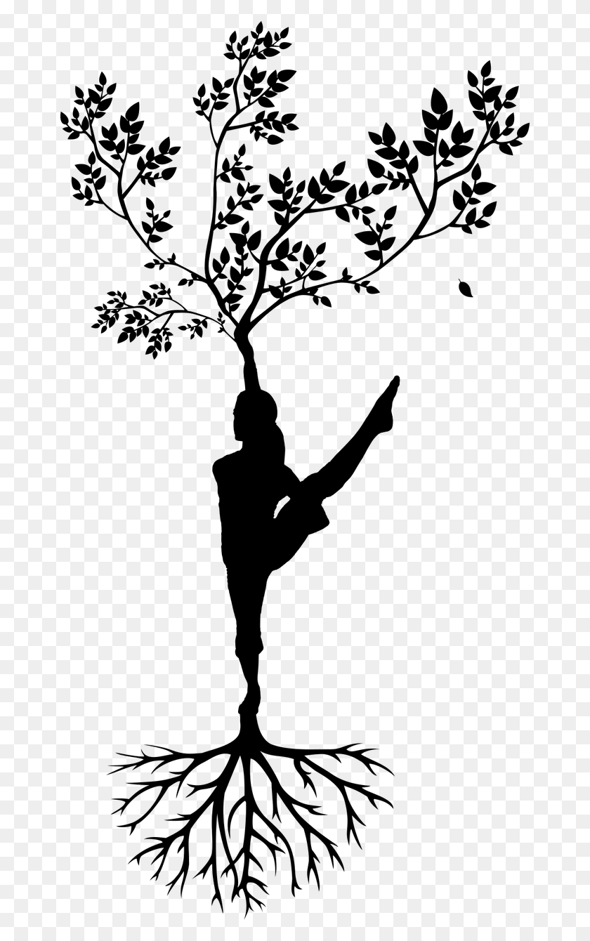 668x1280 Meditation Silhouette Women Tree Yoga Yoga Pictures Black And White, Gray, World Of Warcraft HD PNG Download