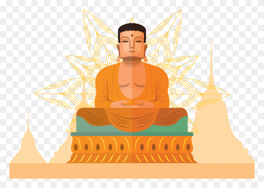 5833x4040 Медитациявымышленный Персонаж Гурузен Будда Бесплатная Иллюстрация, Поклонение, Человек Hd Png Скачать