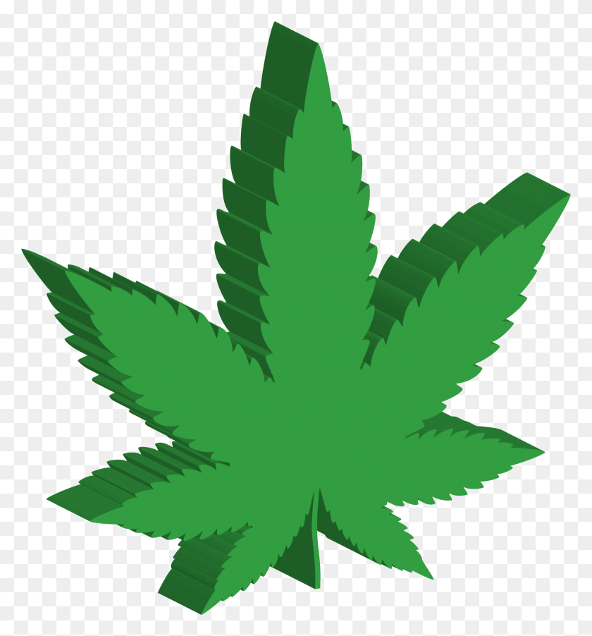 2174x2348 Medium Image 3d Marijuana Leaf, Plant, Weed, Hemp HD PNG Download