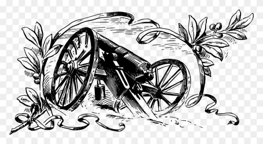 800x411 Medium Image American Civil War Cannon Clipart, Gray, World Of Warcraft HD PNG Download