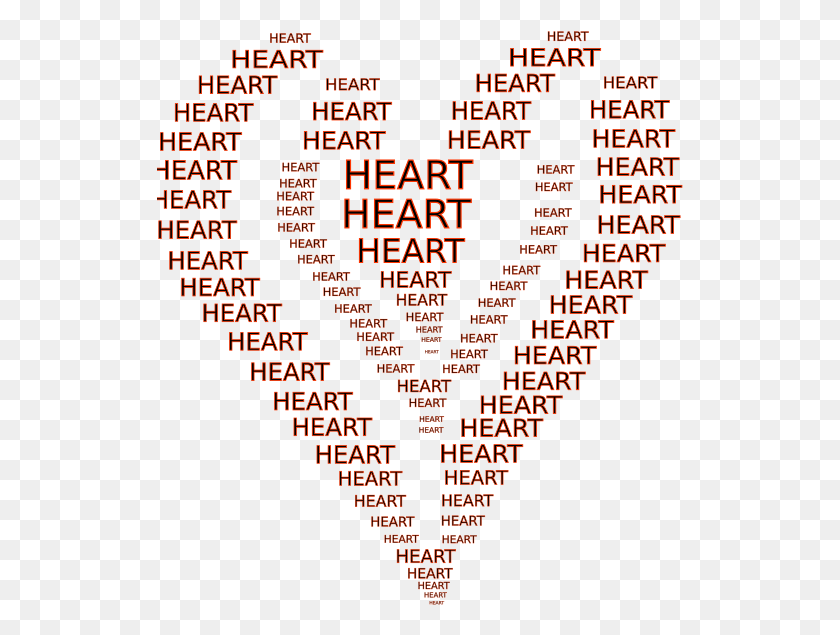 527x575 Medium Image Ascii Art Heart, Text, Word, Alphabet HD PNG Download