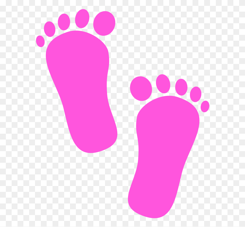 596x721 Medium Image Baby Footprints Transparent, Footprint HD PNG Download