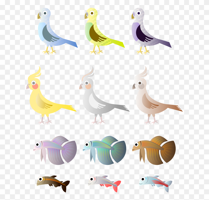 633x743 Aves Y Peces Png / Aves Y Peces Hd Png