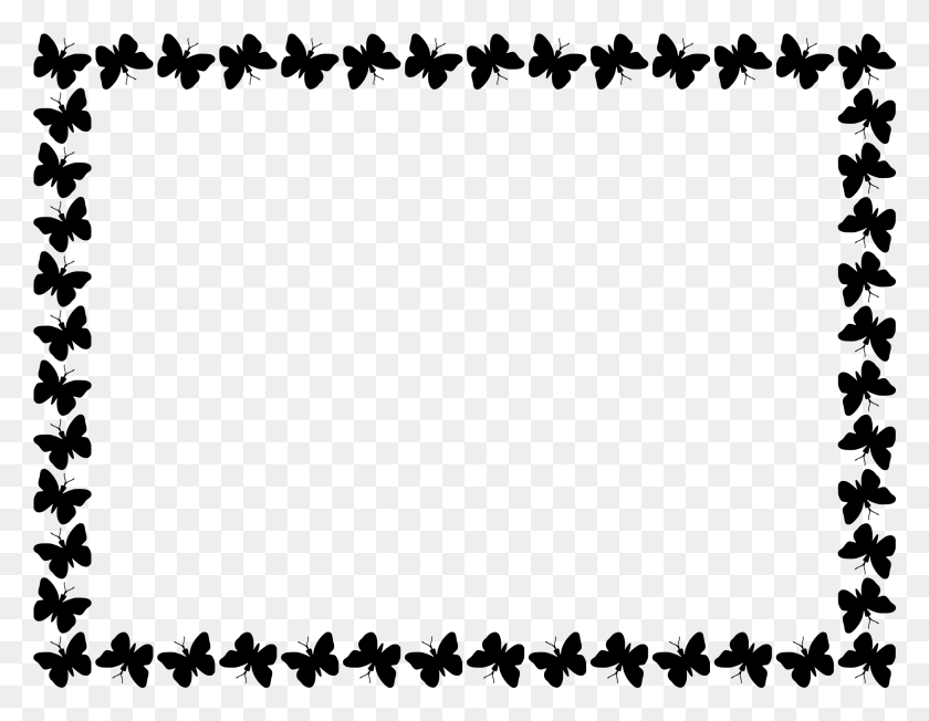 2377x1807 Medium Image Black Butterfly Border Design, Gray, World Of Warcraft HD PNG Download