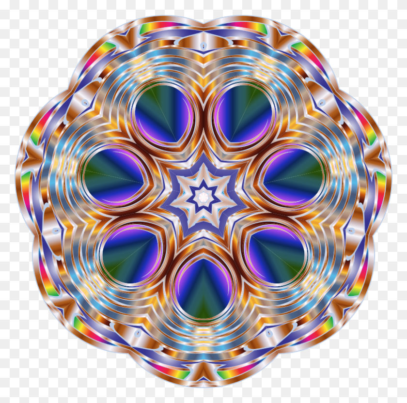 784x776 Medium Image Circle, Ornament, Pattern, Fractal HD PNG Download