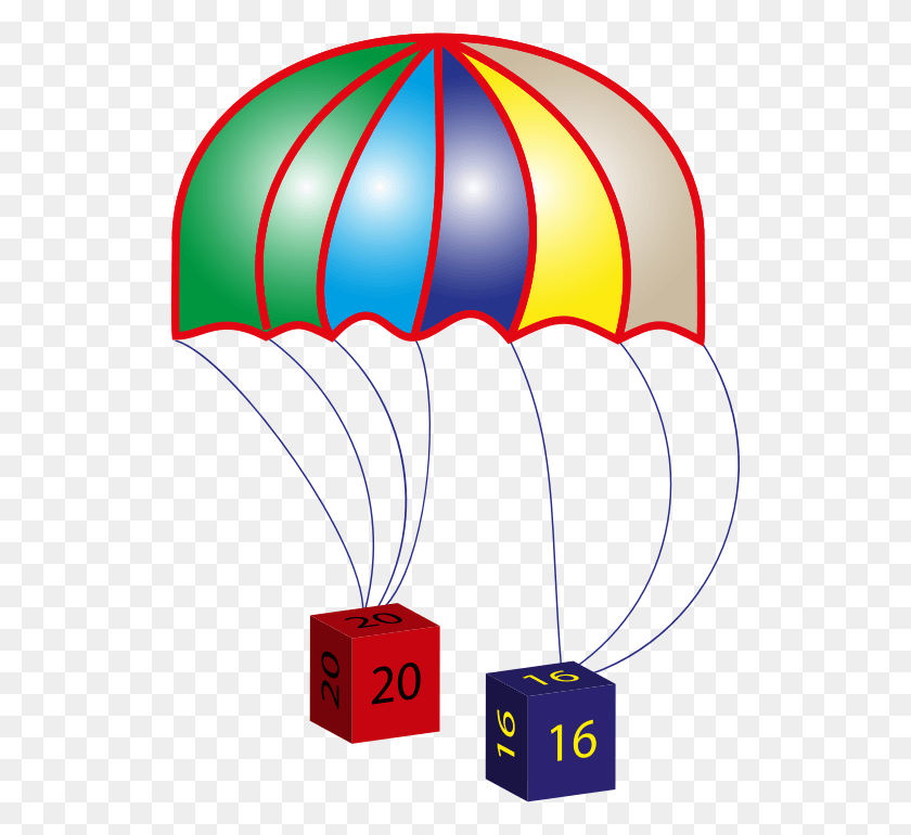 525x710 Medium Image Clip Art, Parachute HD PNG Download