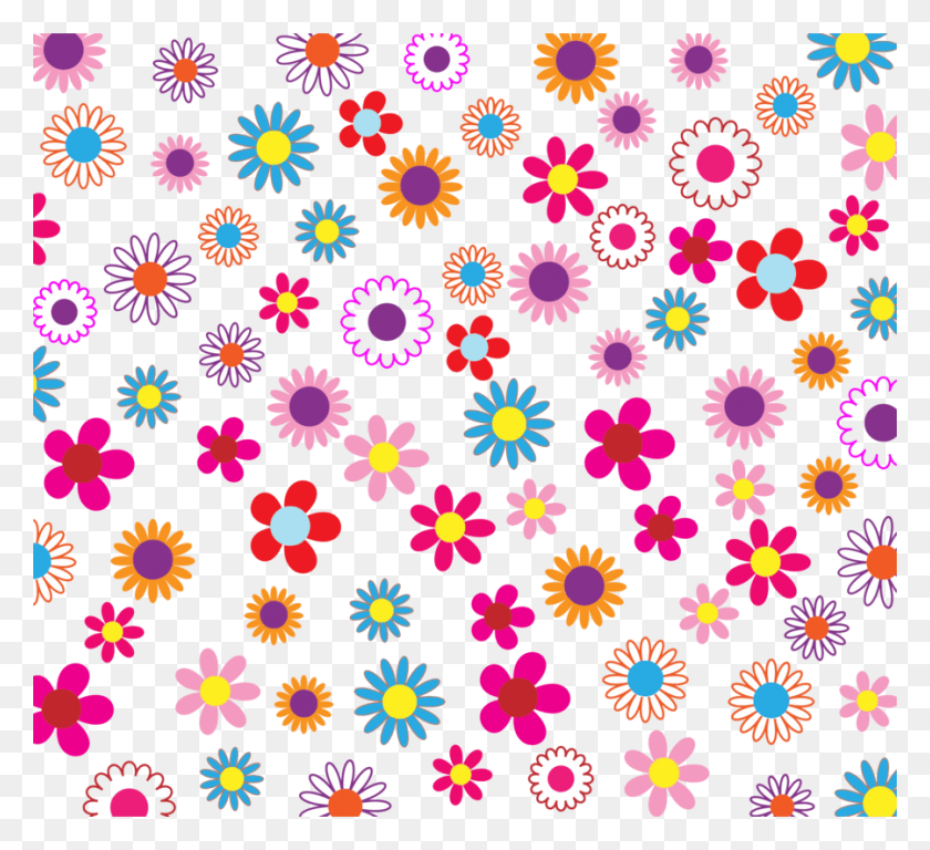 900x818 Medium Image Colorful Floral Background Patterns, Rug, Pattern, Texture Descargar Hd Png