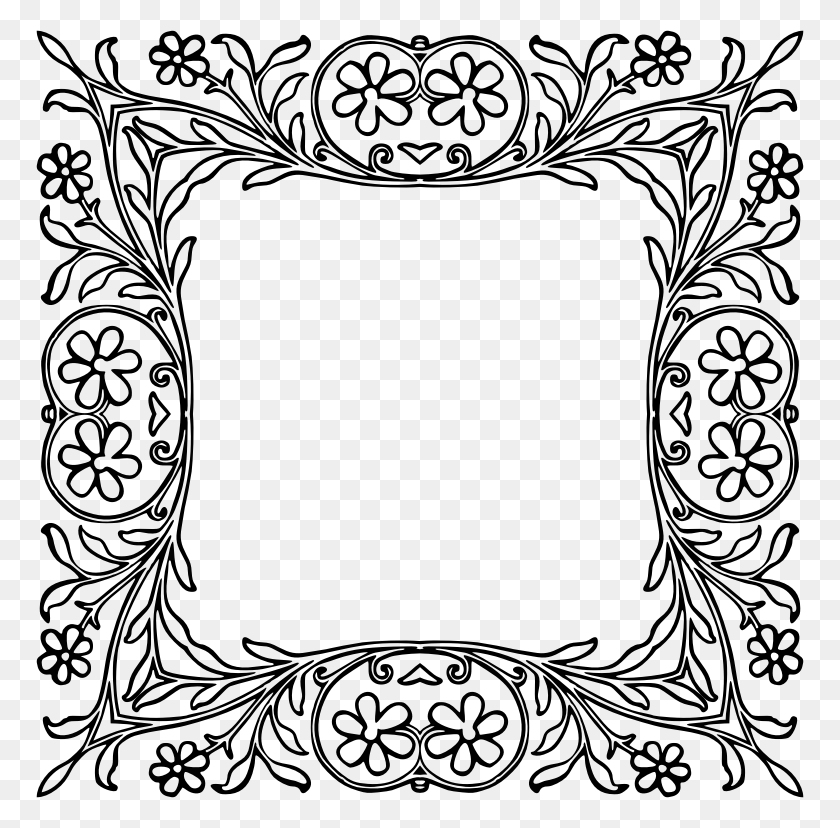 768x768 Medium Image Decorative Square Frame, Gray, World Of Warcraft HD PNG Download