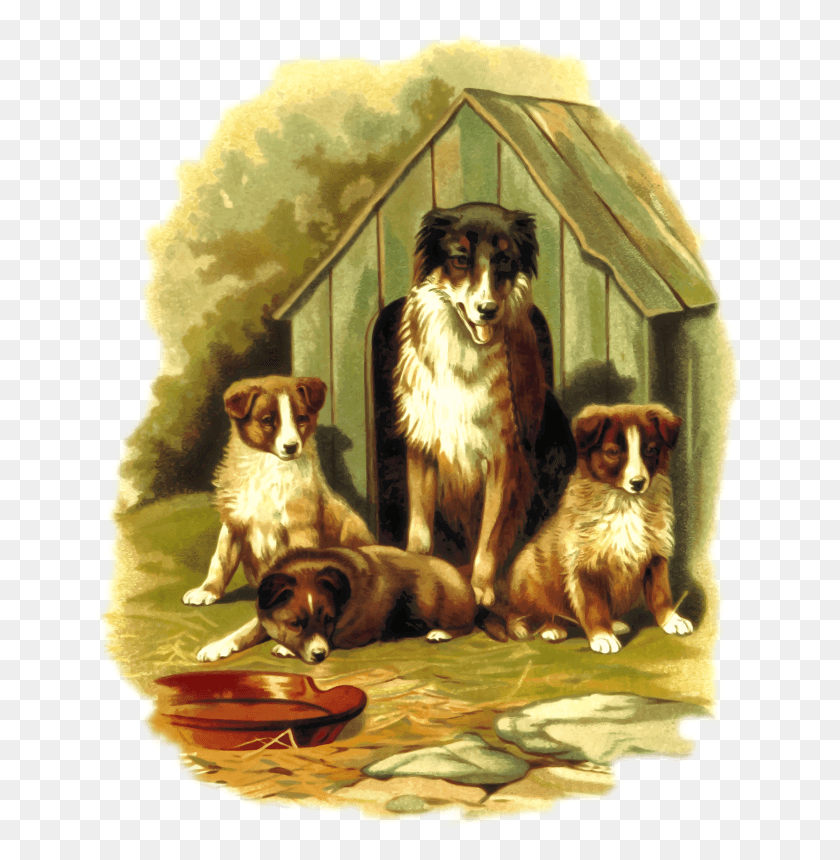 649x800 Medium Image Dogs In A Kennel Clipart, Dog, Pet, Canine HD PNG Download