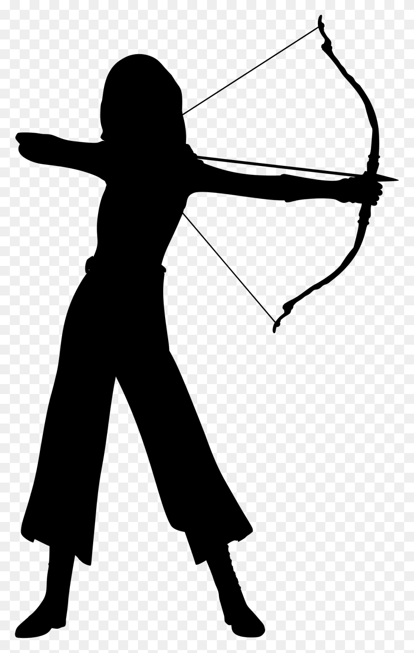 1422x2309 Medium Image Female Archer Silhouette, Gray, World Of Warcraft HD PNG Download