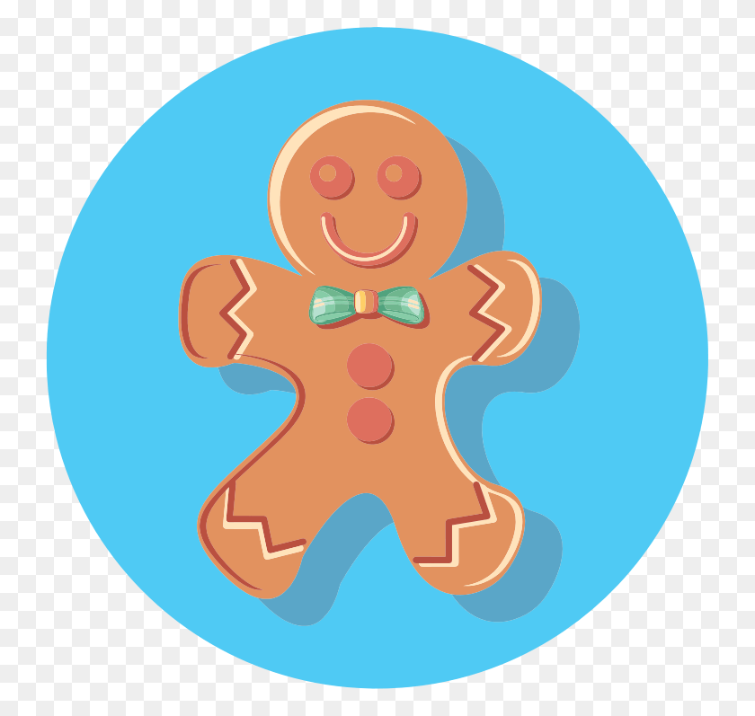 737x737 Medium Image Gingerbread Man Icon, Cookie, Food, Biscuit HD PNG Download