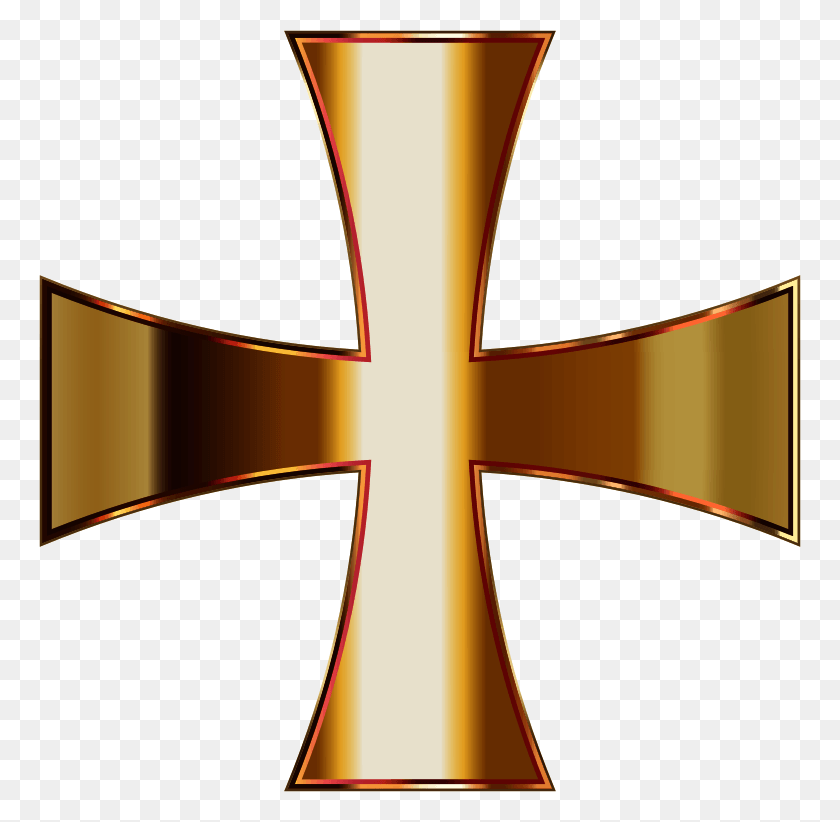 762x762 Medium Image Golden Maltese Cross, Lamp, Symbol, Logo HD PNG Download