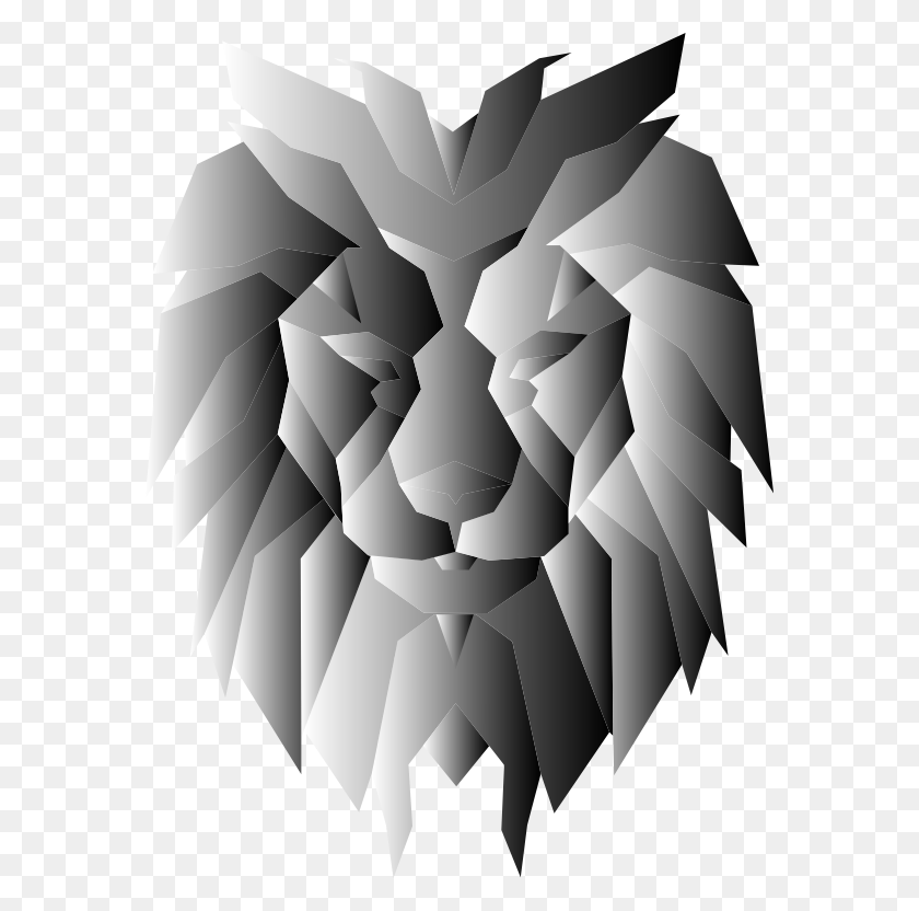 576x772 Medium Image Lion Polygonal, Mountain, Outdoors, Nature HD PNG Download