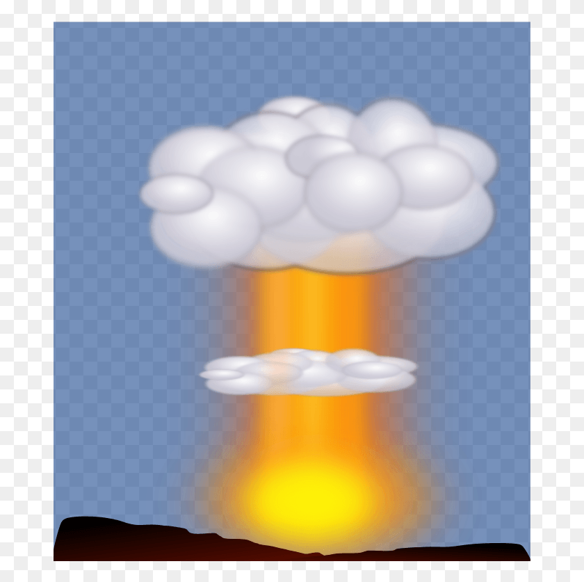 687x777 Анимация Движения Ядерного Взрыва Среднего Изображения, Лампа, Свет, Воздушный Шар, Hd Png Скачать