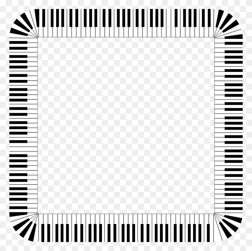 778x778 Medium Image Piano Keys Border Art, Text, Label, Number HD PNG Download