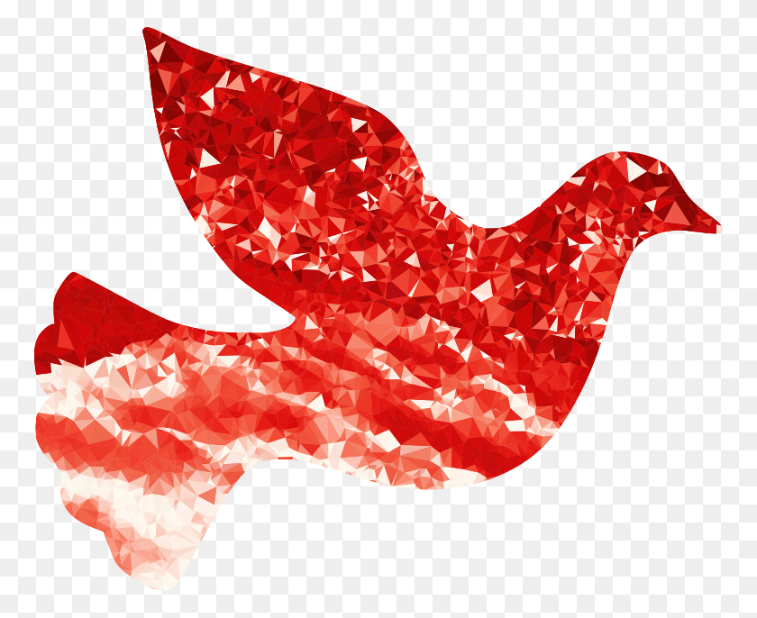 766x626 Medium Image Red Peace Dove, Modern Art, Paper HD PNG Download