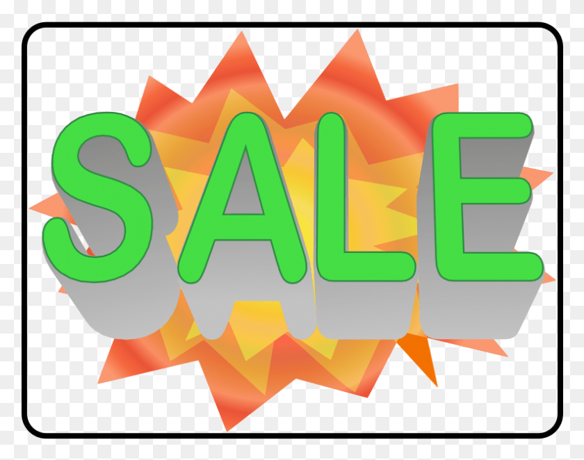 791x611 Medium Image Sale Sign, Graphics, Text HD PNG Download