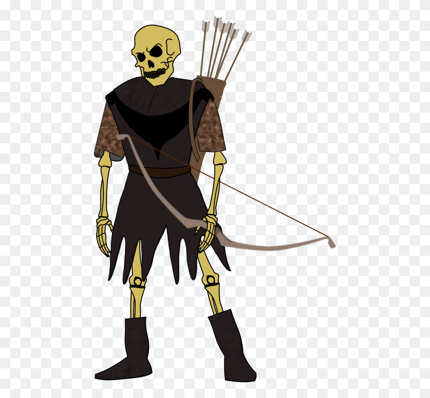 477x718 Medium Image Undead Archer, Person, Human, Archery HD PNG Download