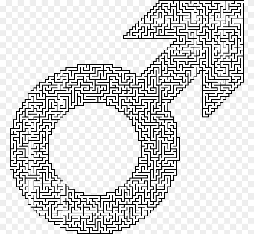 774x774 Medium Maze, Qr Code Sticker PNG