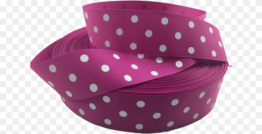 Medium Pink Polka Dot Grosgrain Ribbon Polka Dot, Pattern Transparent PNG