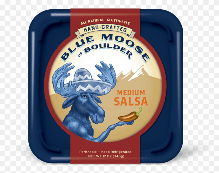 809x629 Medium Salsa Blue Moose Cheddar Dip, Label, Text, Food HD PNG Download