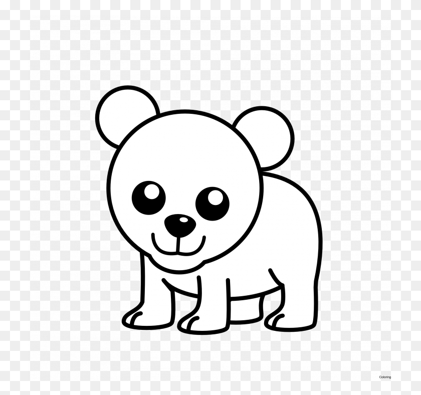 728x728 Medium Size Of How To Draw Harry Potter Hogwarts Castle Cute Polar Bear To Draw, Stencil, Snowman, Winter HD PNG Download
