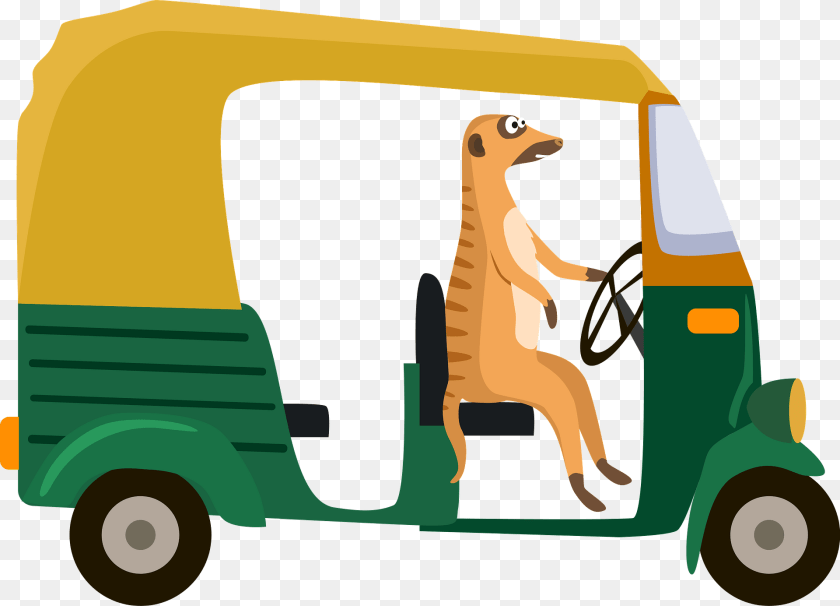1920x1384 Meerkat And Rickshaw Clipart, Bulldozer, Machine, Transportation, Vehicle PNG
