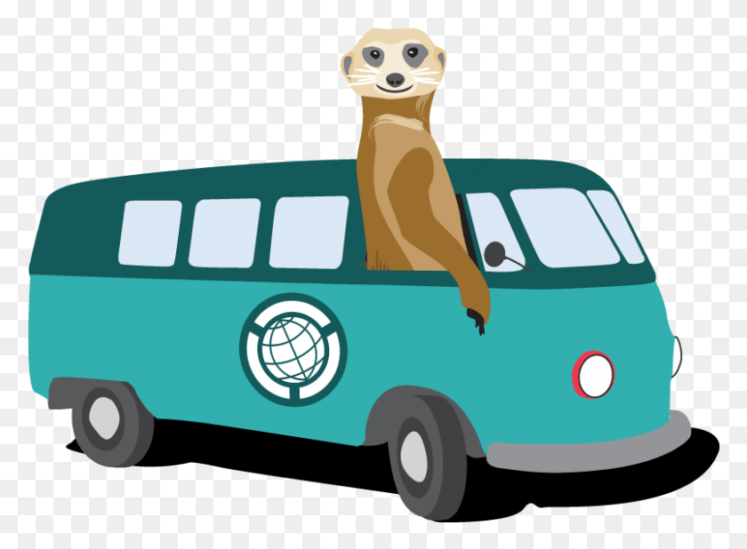 803x575 Иллюстрация Автобуса Сурикат Tps, Животное, Млекопитающее, Фургон Hd Png Скачать