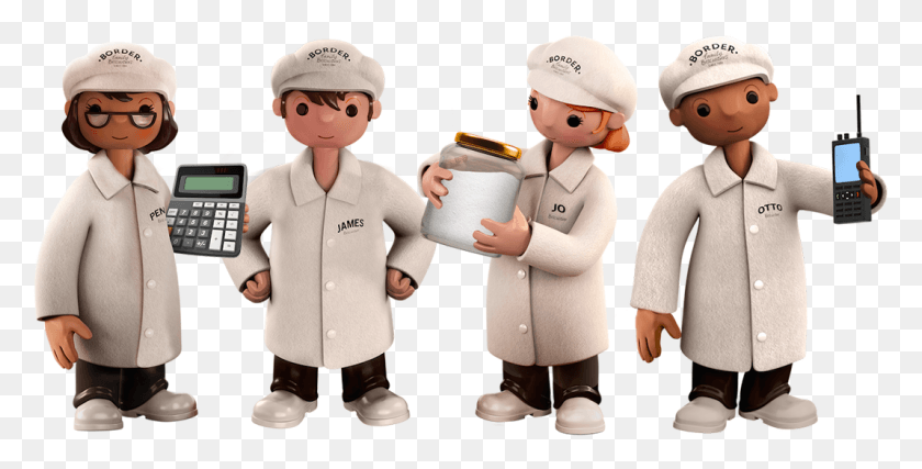 1069x504 Meet The Biscuitiers Border Biscuiteers, Doll, Toy, Person HD PNG Download