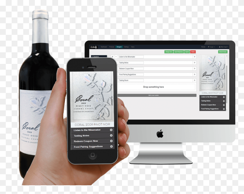 982x766 Meet The Next Generation Of Wine Labels Interactive Label, Person, Human, Mobile Phone HD PNG Download