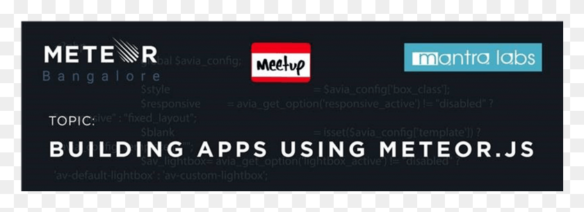 1921x608 Meetup On Building Apps Using Meteor Meetup, Text, Label, Credit Card HD PNG Download