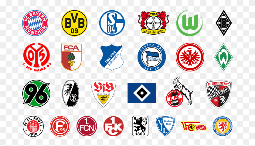 695x422 Descargar Png Meffert Bundesliga Trikots Bundesliga Farben, Logotipo, Símbolo, Marca Registrada Hd Png