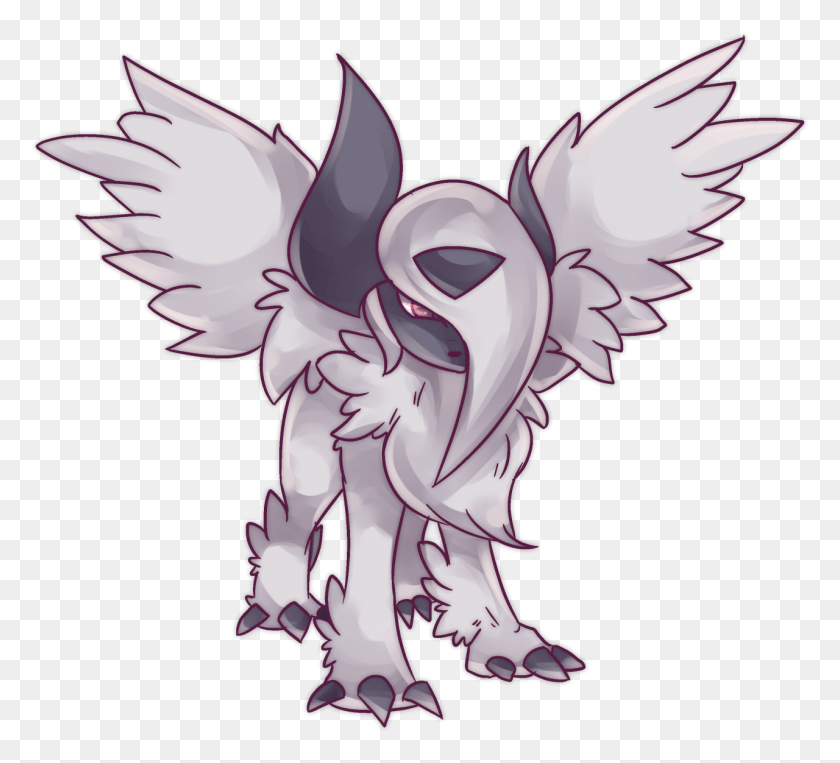 1280x1154 Mega Absol 152nd 5 Commission Want One Http Absol, Pattern, Dove, Pigeon HD PNG Download